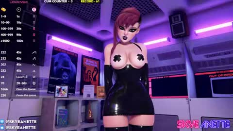 SkyeAnette online show from July 10, 1:10 am
