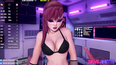 SkyeAnette online show from August 1, 1:18 am