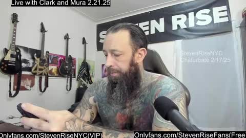 Snapshot of stevenrisenyc chatting on February 17, 1:11 pm StevenRiseNYC online show from February 17, 1:11 pm