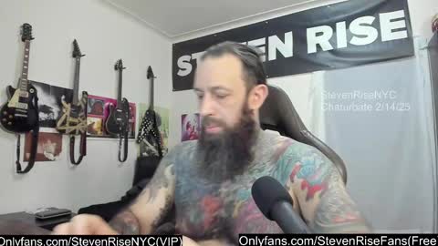 Snapshot of stevenrisenyc chatting on February 14, 1:18 pm StevenRiseNYC online show from February 14, 1:18 pm
