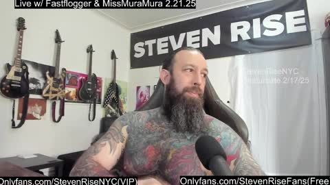 Snapshot of stevenrisenyc chatting on February 17, 6:50 pm StevenRiseNYC online show from February 17, 6:50 pm