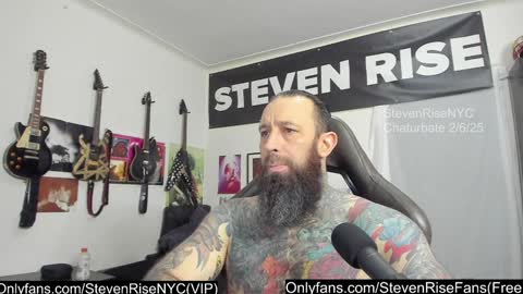 Snapshot of stevenrisenyc chatting on February 7, 2:29 am StevenRiseNYC online show from February 7, 2:29 am