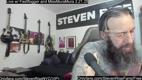 Snapshot of stevenrisenyc chatting on February 13, 1:40 am StevenRiseNYC online show from February 13, 1:40 am
