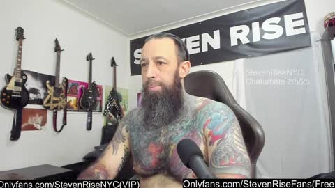 Snapshot of stevenrisenyc chatting on February 5, 2:37 pm StevenRiseNYC online show from February 5, 2:37 pm