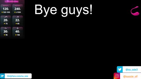 Snapshot of su_ssie chatting on January 7, 3:03 am su_ssie online show from January 7, 3:03 am