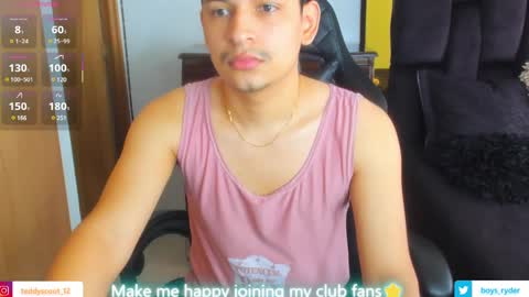 Snapshot of teddy_cowboy chatting on February 26, 12:16 pm Follow me on Twitter boys ryder and instagram teddyscoot 12 online show from February 26, 12:16 pm