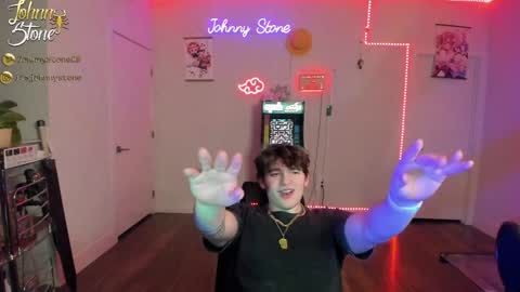 Snapshot of thejohnnystone chatting on January 23, 1:19 am Johnny Stone online show from January 23, 1:19 am