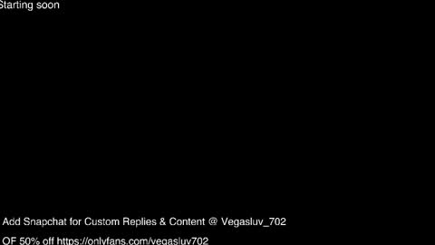 Snapshot of vegasluv702 chatting on February 27, 6:24 am Vegas Love online show from February 27, 6:24 am