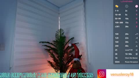 Snapshot of venus_leroy chatting on December 24, 10:39 pm Venus online show from December 24, 10:39 pm