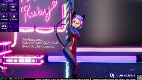 Vex Ruby online show from December 8, 1:08 am