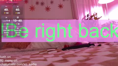 Snapshot of xo_sadie chatting on March 9, 5:44 am Xo Sadie online show from March 9, 5:44 am