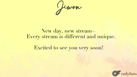 J i w o n   online show from June 19, 8:48 pm