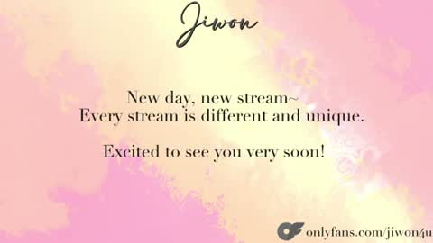 J i w o n   online show from July 1, 8:06 pm